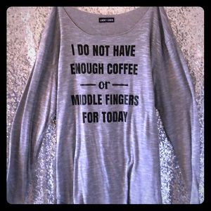 Slouch neck funny saying top☕️